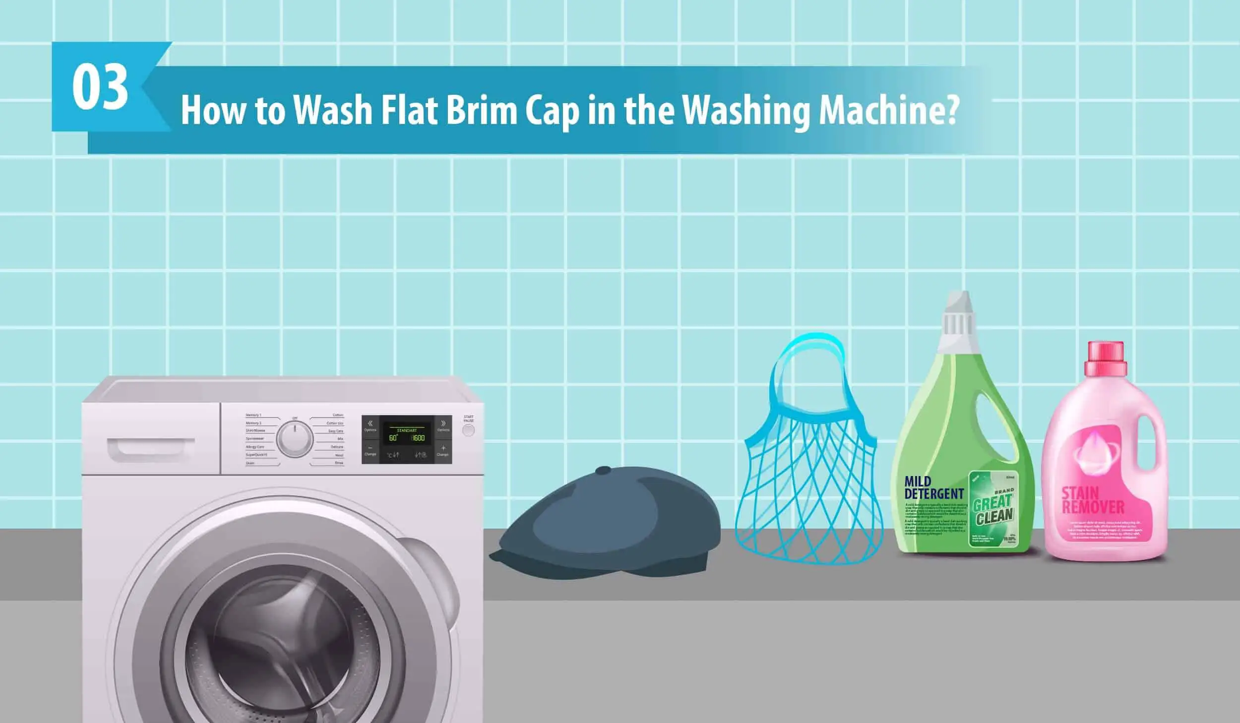 How to Wash Flat Brim Cap in the Washing Machine