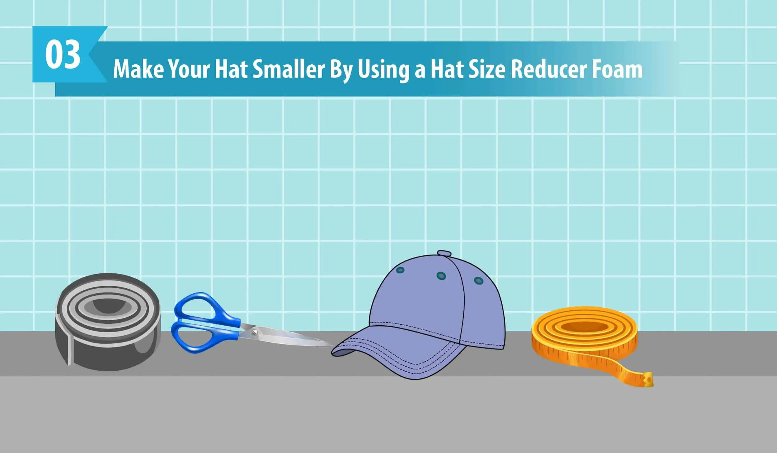 Make Your Hat Smaller By Using a Hat Size Reducer Foam