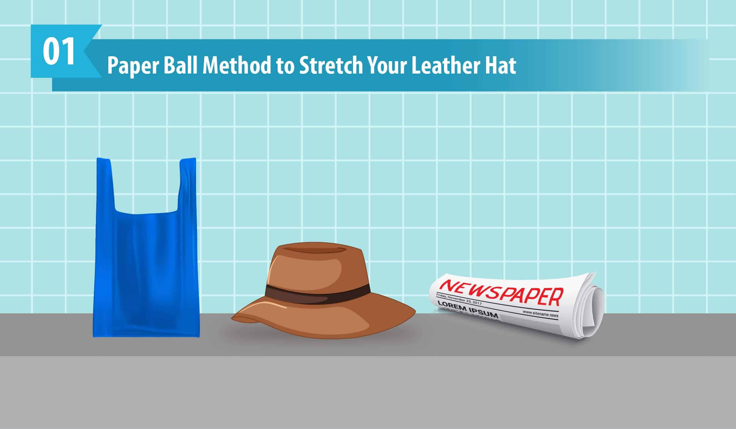 Paper Ball Method to Stretch Your Leather Hat