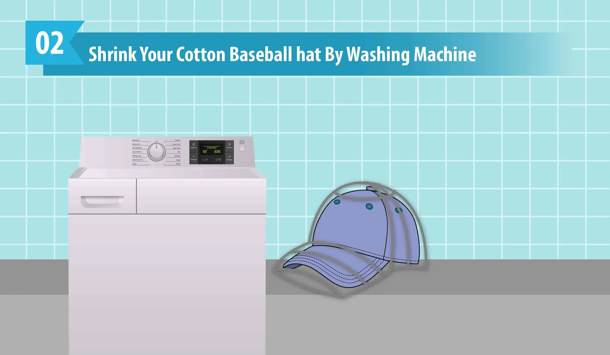 Shrink Your Cotton Baseball hat By Washing Machine