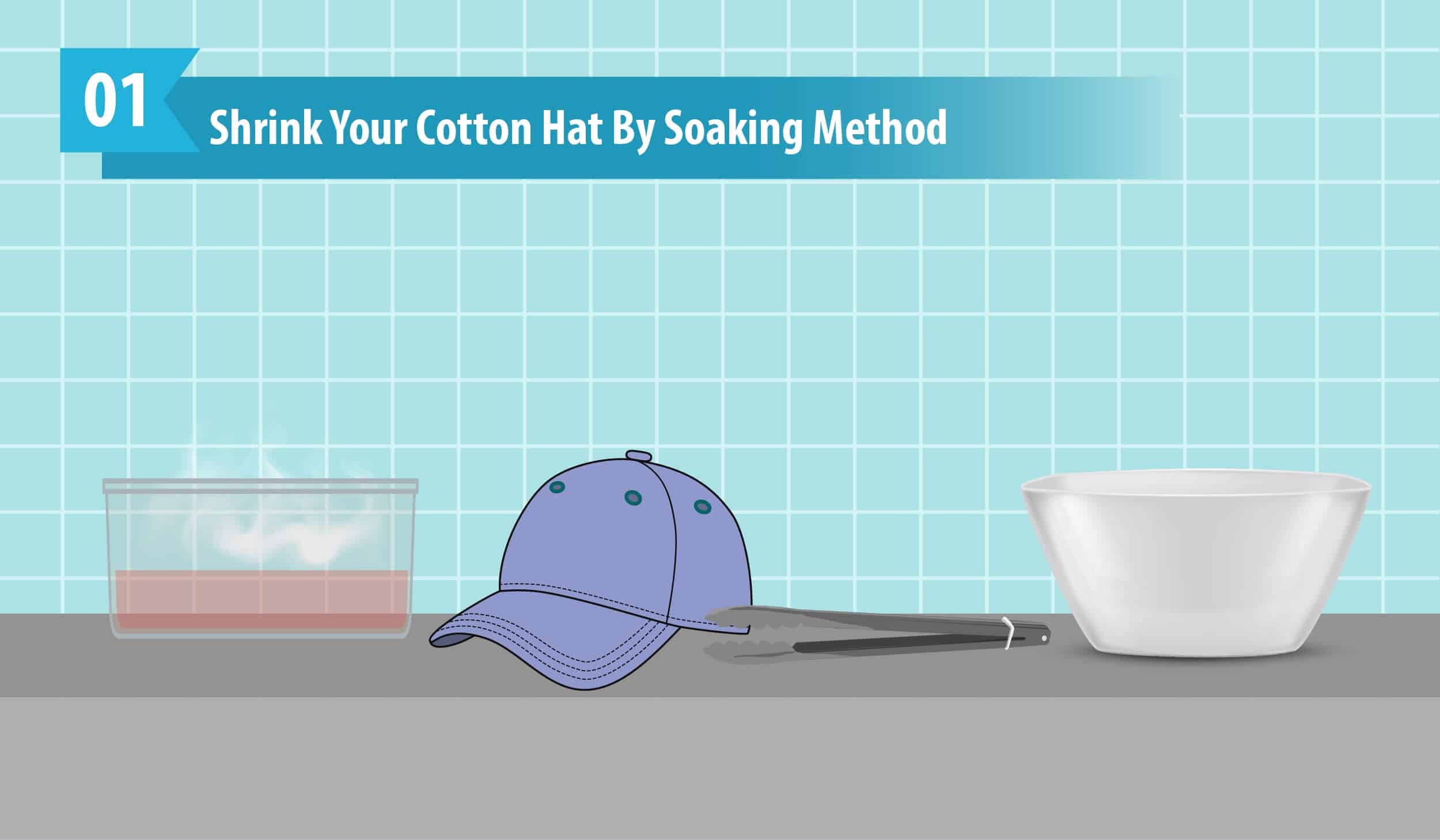 Shrink Your Cotton Hat By Soaking Method