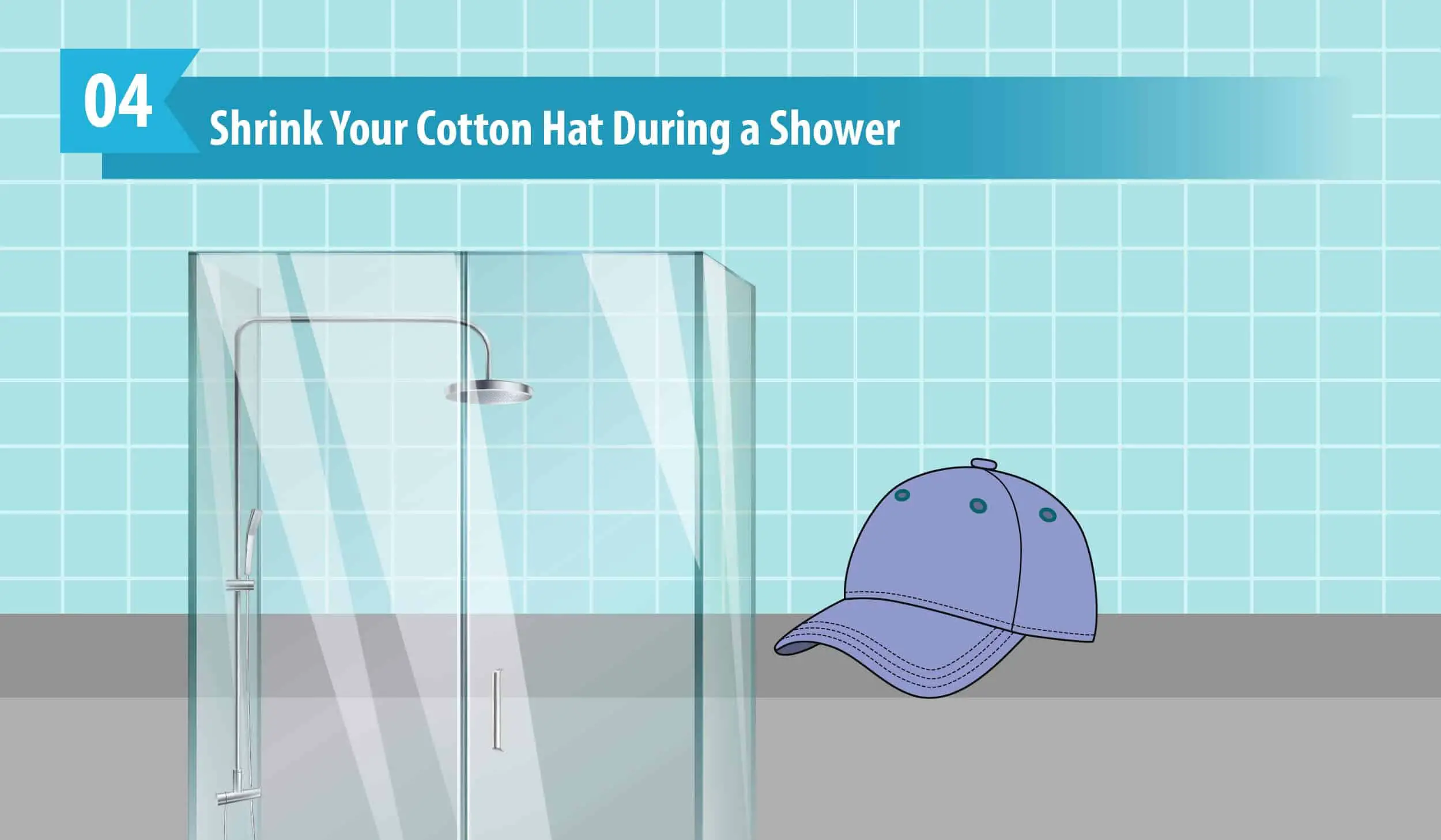Shrink Your Cotton Hat During a Shower