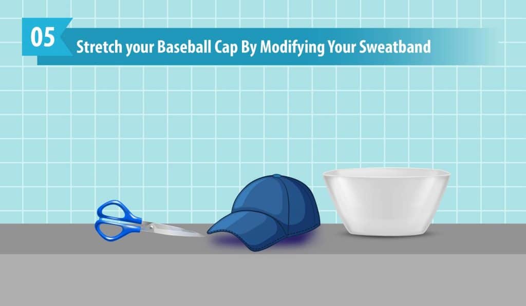 Stretch your Baseball Cap By Modifying Your Sweatband