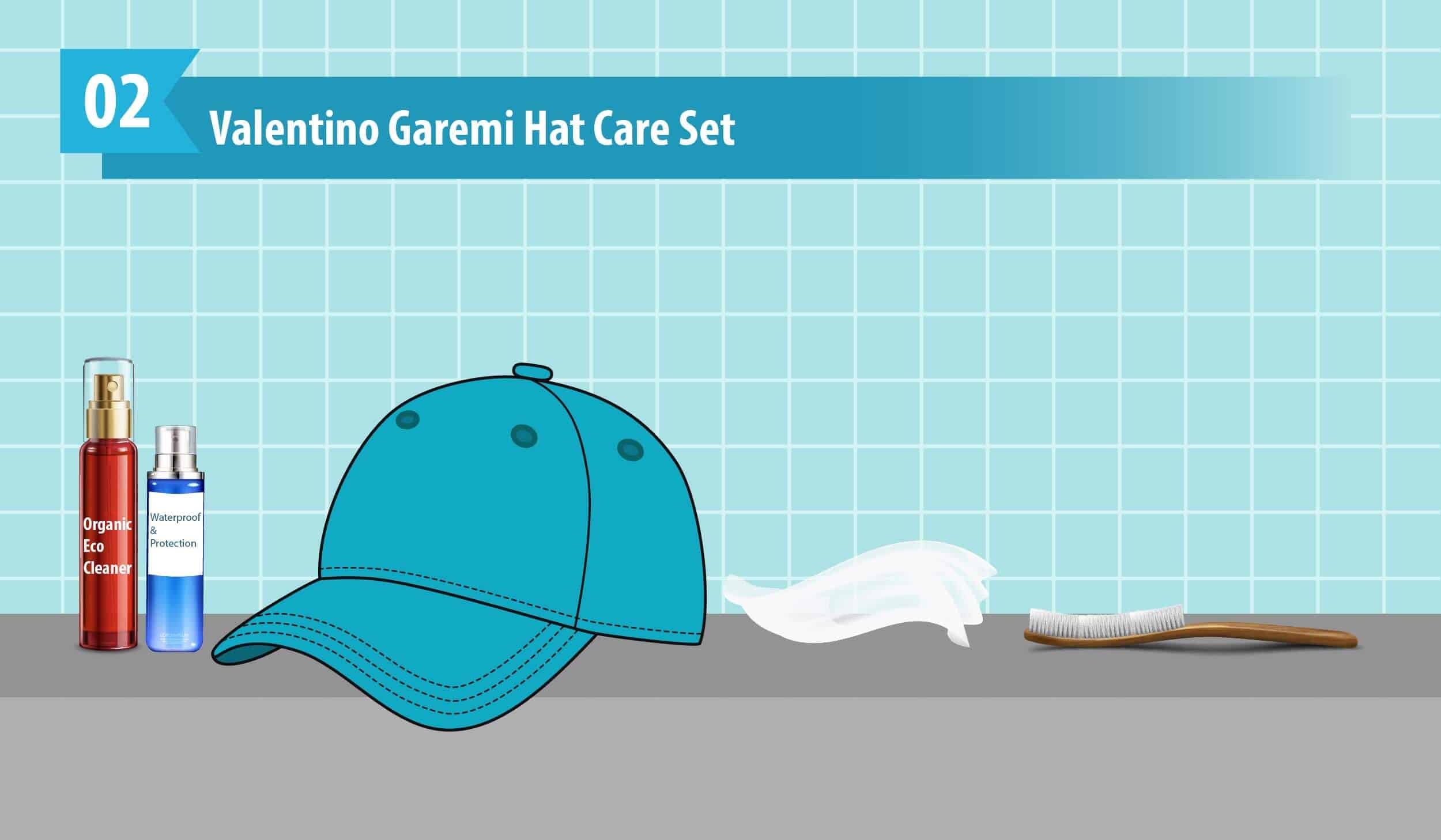 Valentino Garemi Hat Care Set