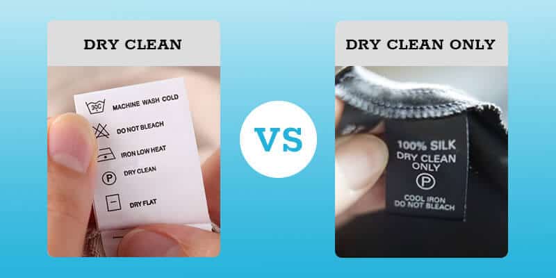 dry clean vs dry clean only