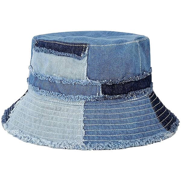 Denim bucket hat for women