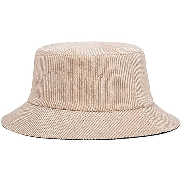 Corduroy reversible bucket hat
