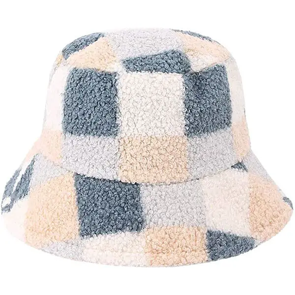 Warm Faux Fur Winter Bucket Hat
