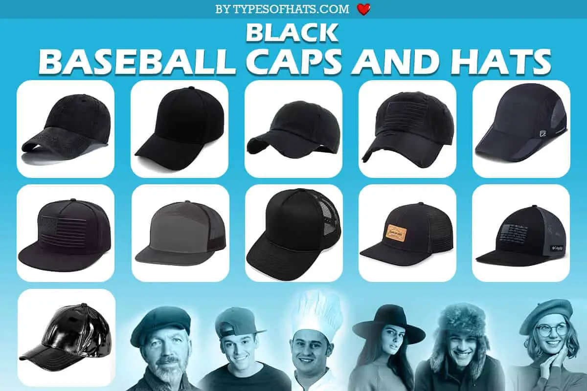 Black Baseball caps and hats