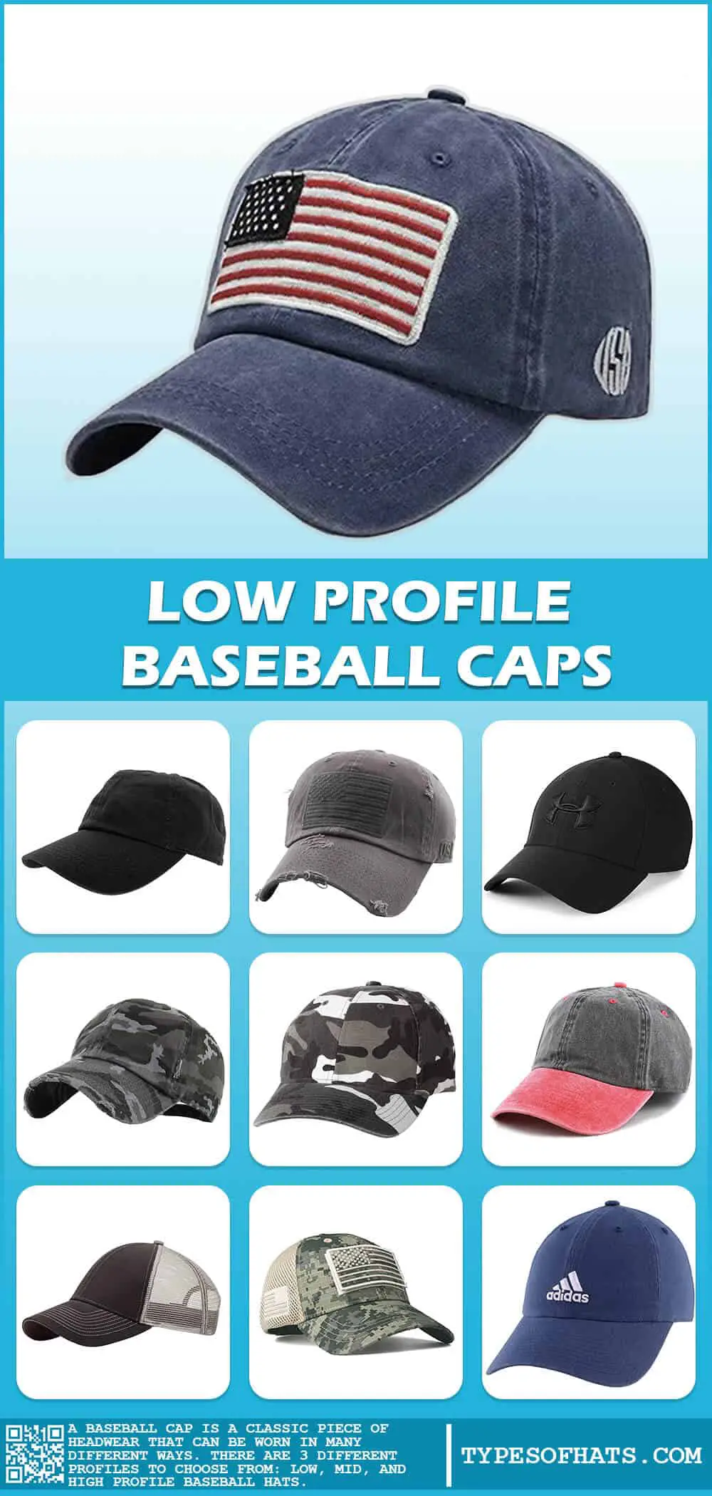 Low Profile Baseball Caps