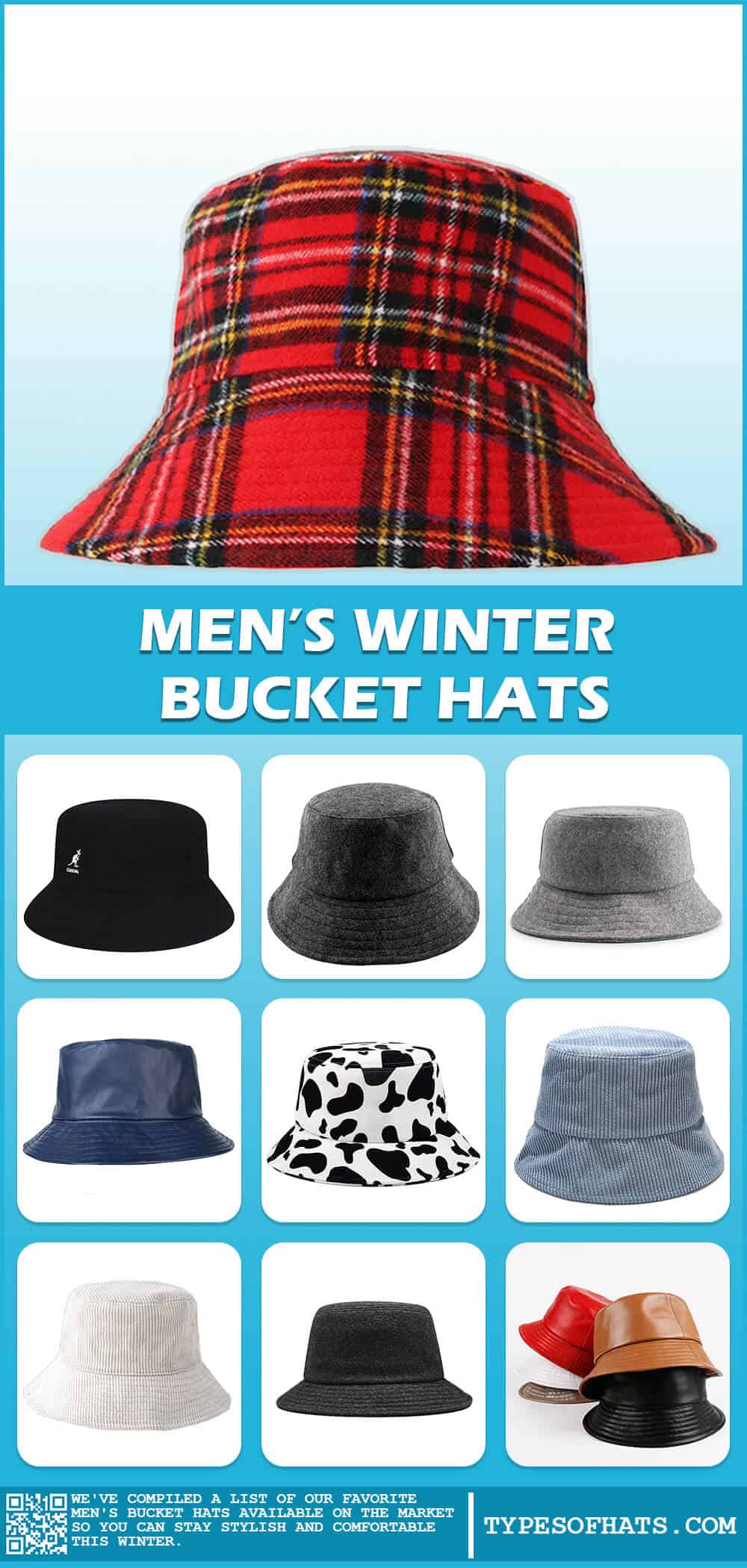 winter bucket hats for men