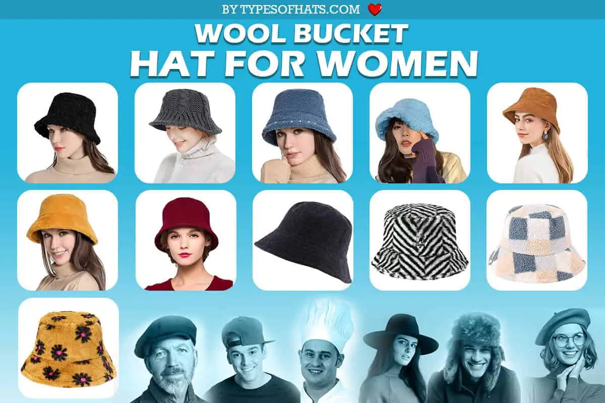 Wool Bucket Hat for Women