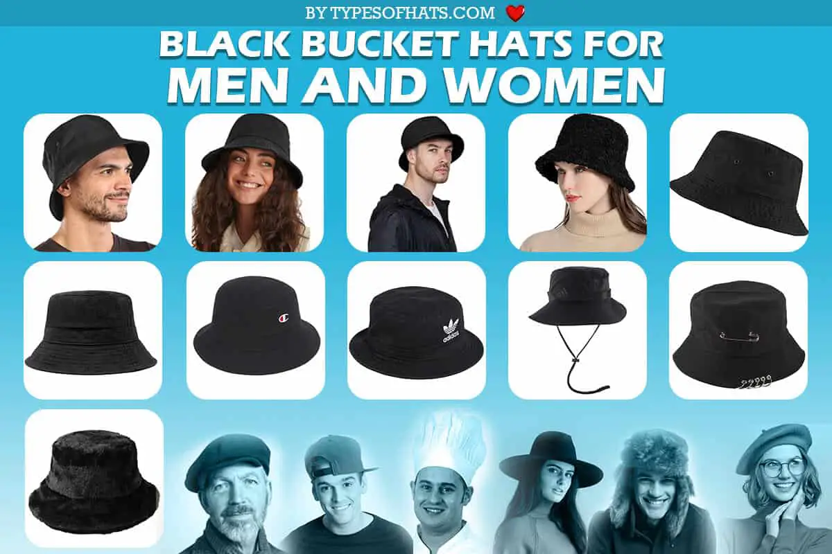 Black Bucket Hats for Men and Women_Best Black Bucket Hats for Men and Women