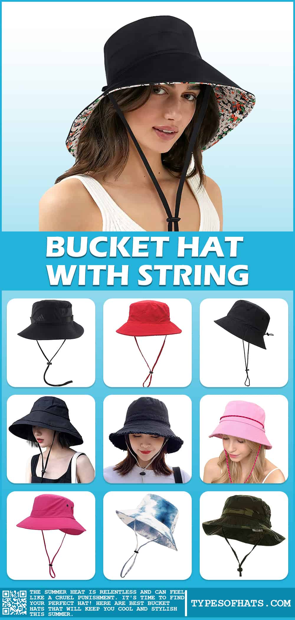 best bucket hat with string