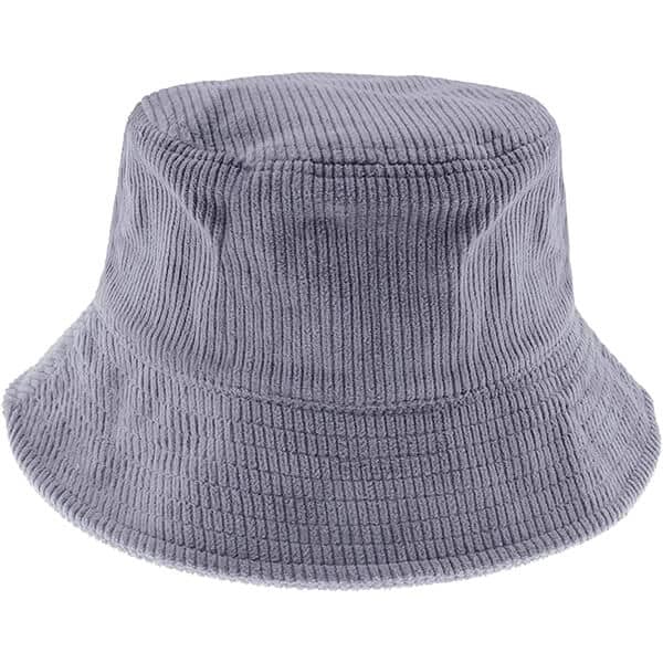 Solid color corduroy bucket hat