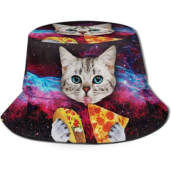 Funny cat bucket hat