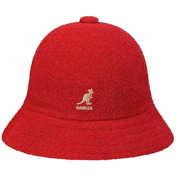 Kangol red bucket hat