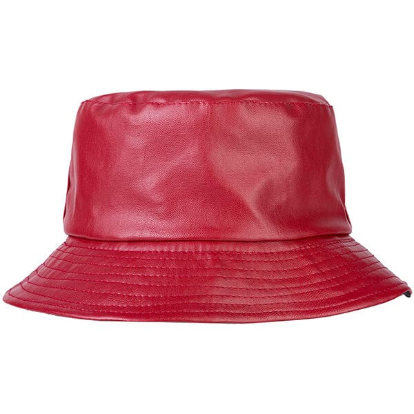 PU leather bucket hat