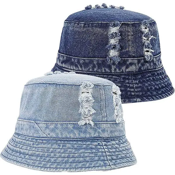 JTRVW Males Girls Glacier Cap,Mermaid Drawing Denim Fabric Hat for Male Girl Unisex 