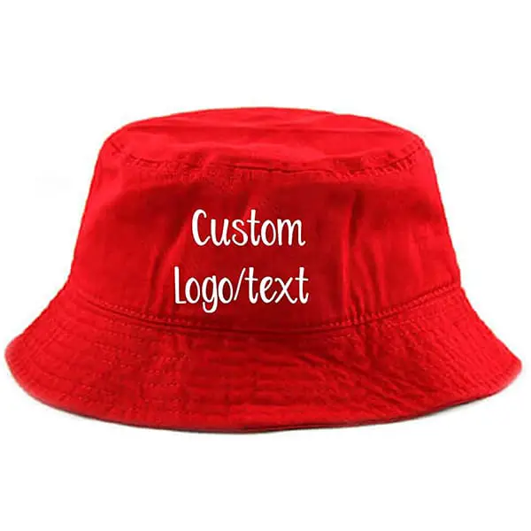 Custom design text bucket hat