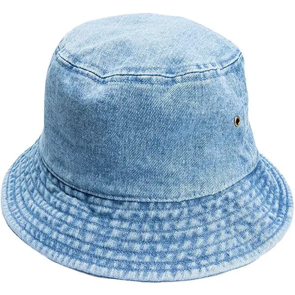 100% cotton denim bucket hat