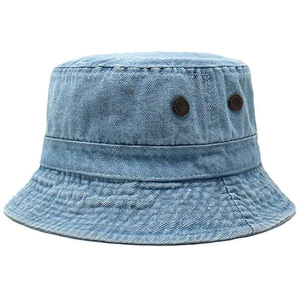 Cotton style denim bucket hat