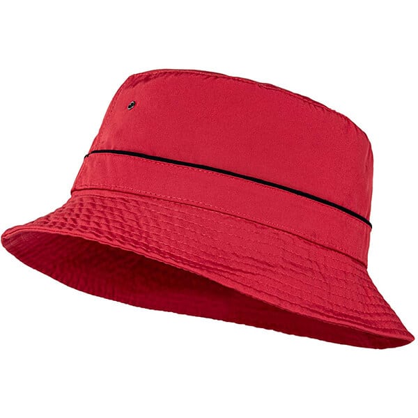 Quick dry red bucket hat