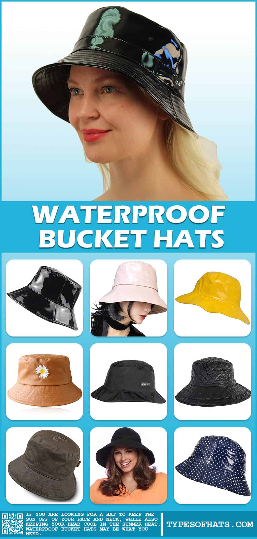 waterproof bucket hats