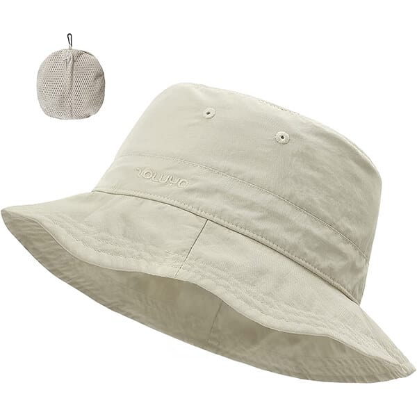 Waterproof zippered bucket hat