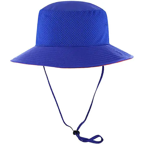 Authentic bright blue bucket hat