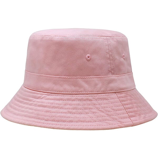 Trendy pink bucket hat