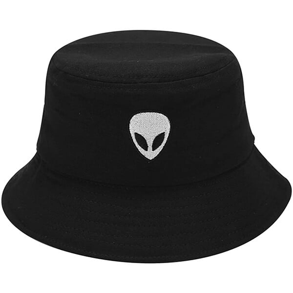 Alien embroidered bucket hat