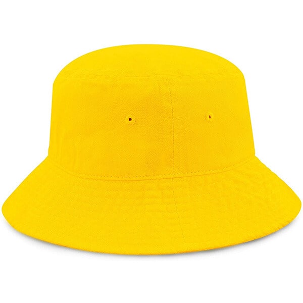 Long brim yellow bucket hat