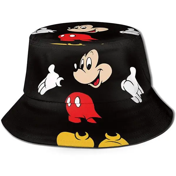 Mickey mouse black bucket hat