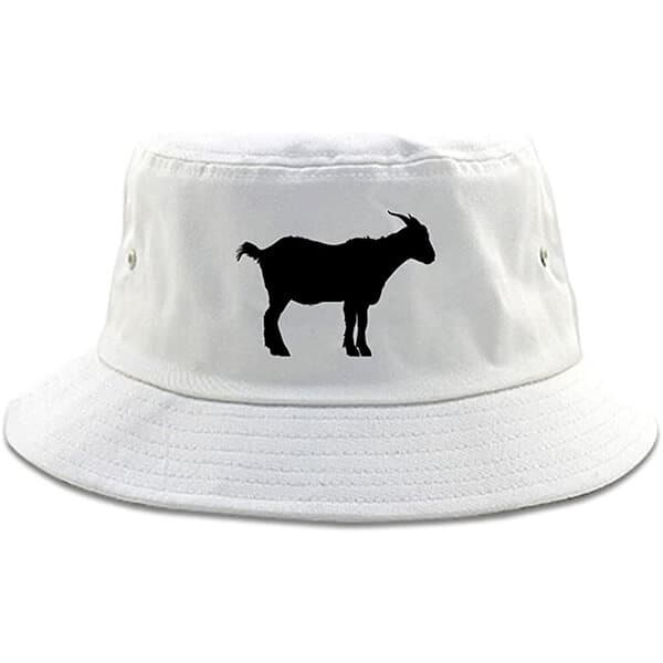 Goat print bucket hat