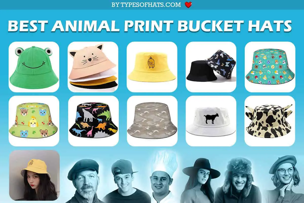 animal print bucket hat