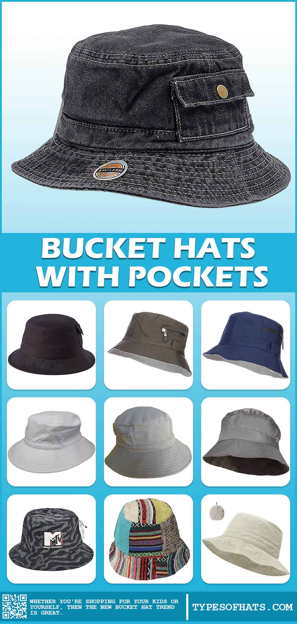best pocket bucket hats