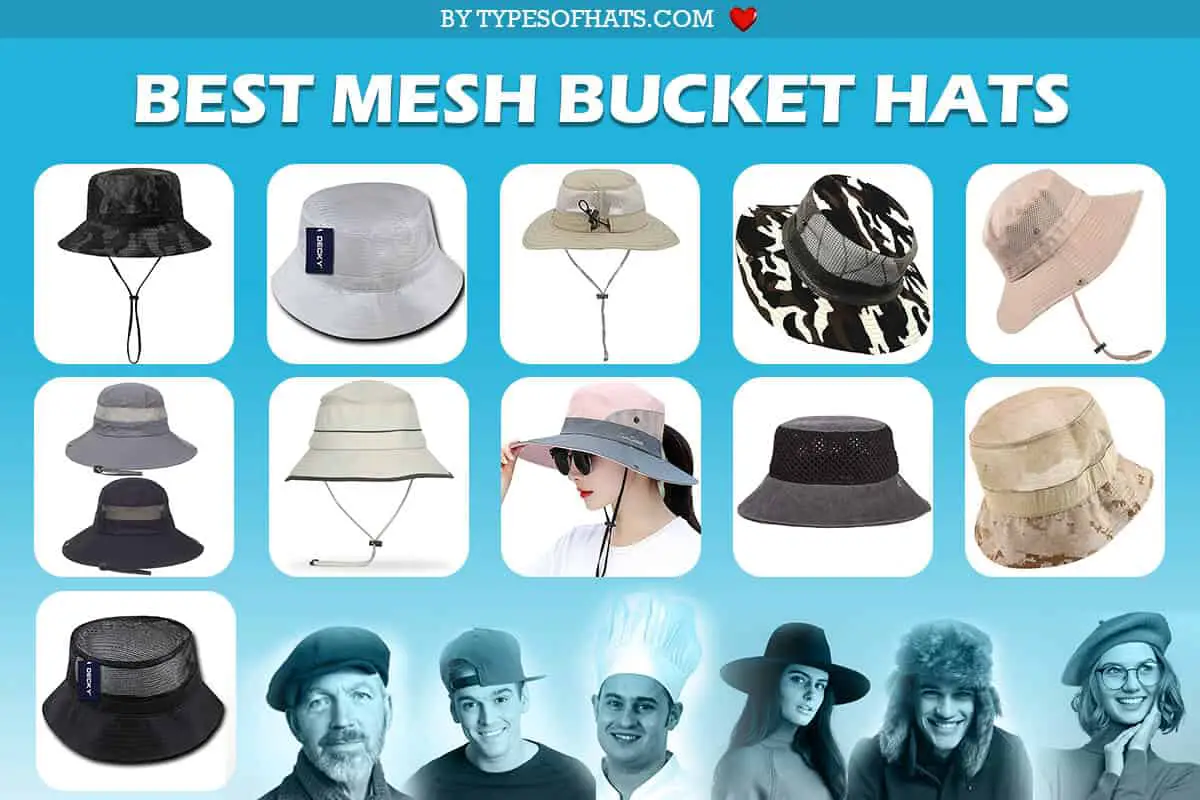 mesh bucket hats