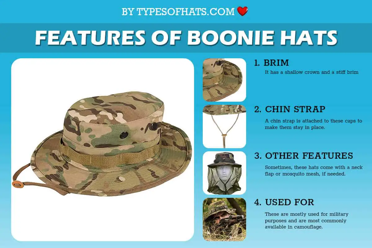 features of boonie hats