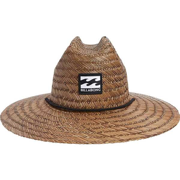 Straw Lifeguard Hat with Front Woven Patch