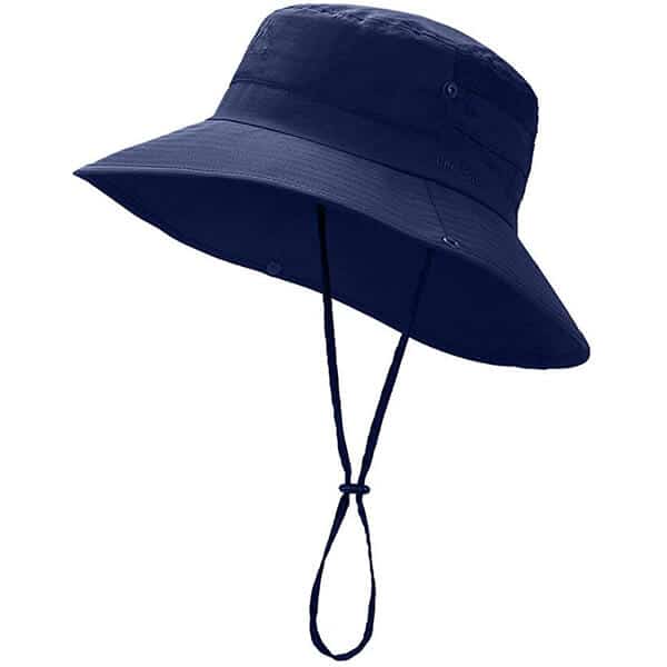Wide brim waterproof bucket hat
