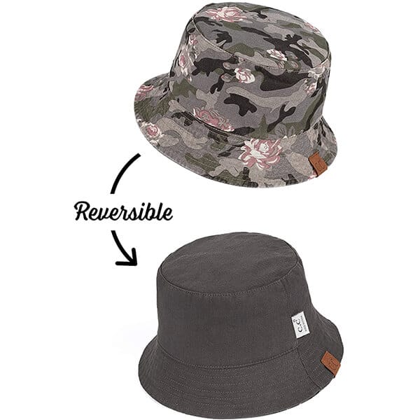 Reversible hiking bucket hat