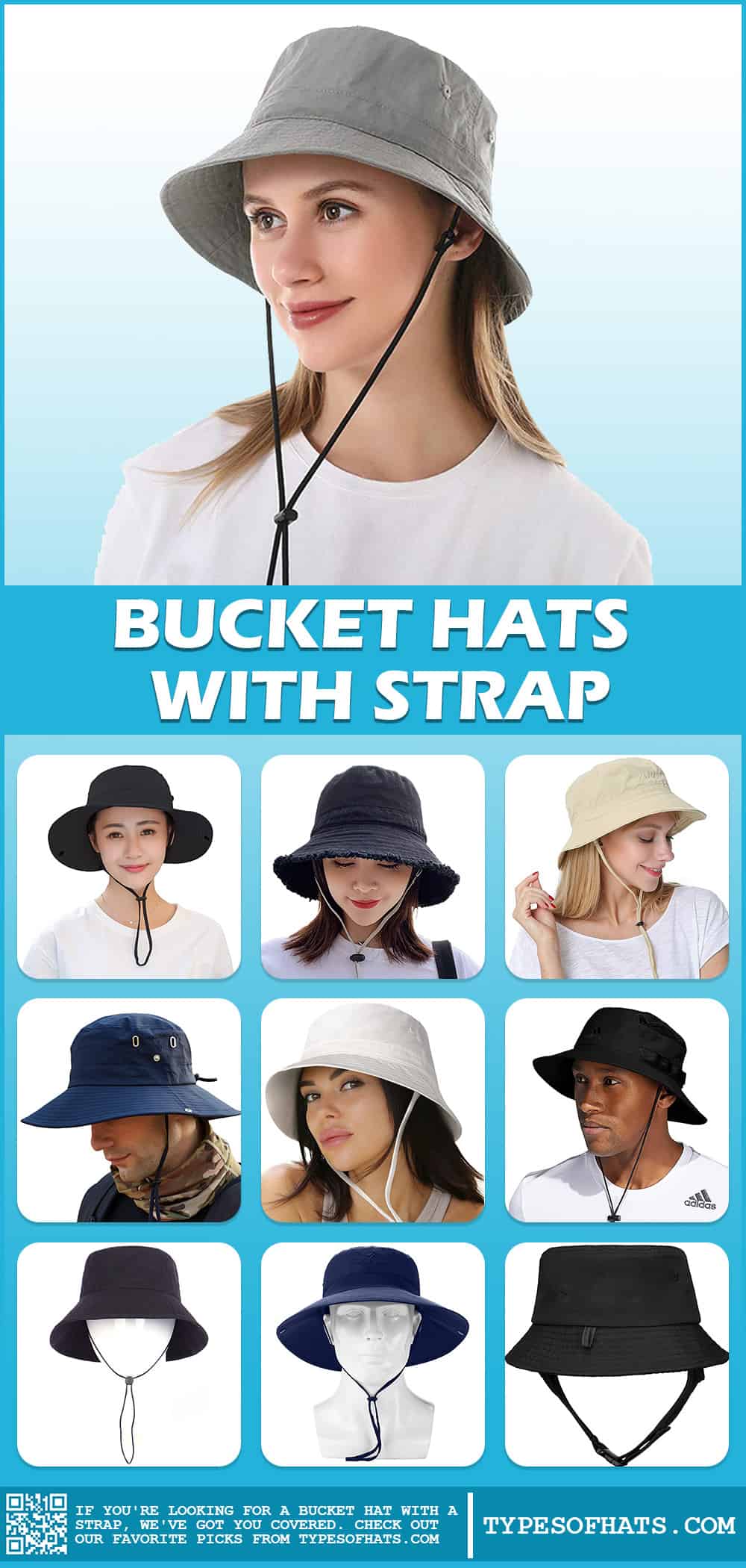 best bucket hat with strap