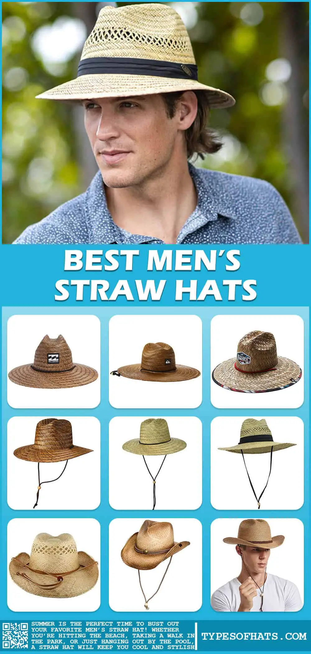 best men’s straw hats
