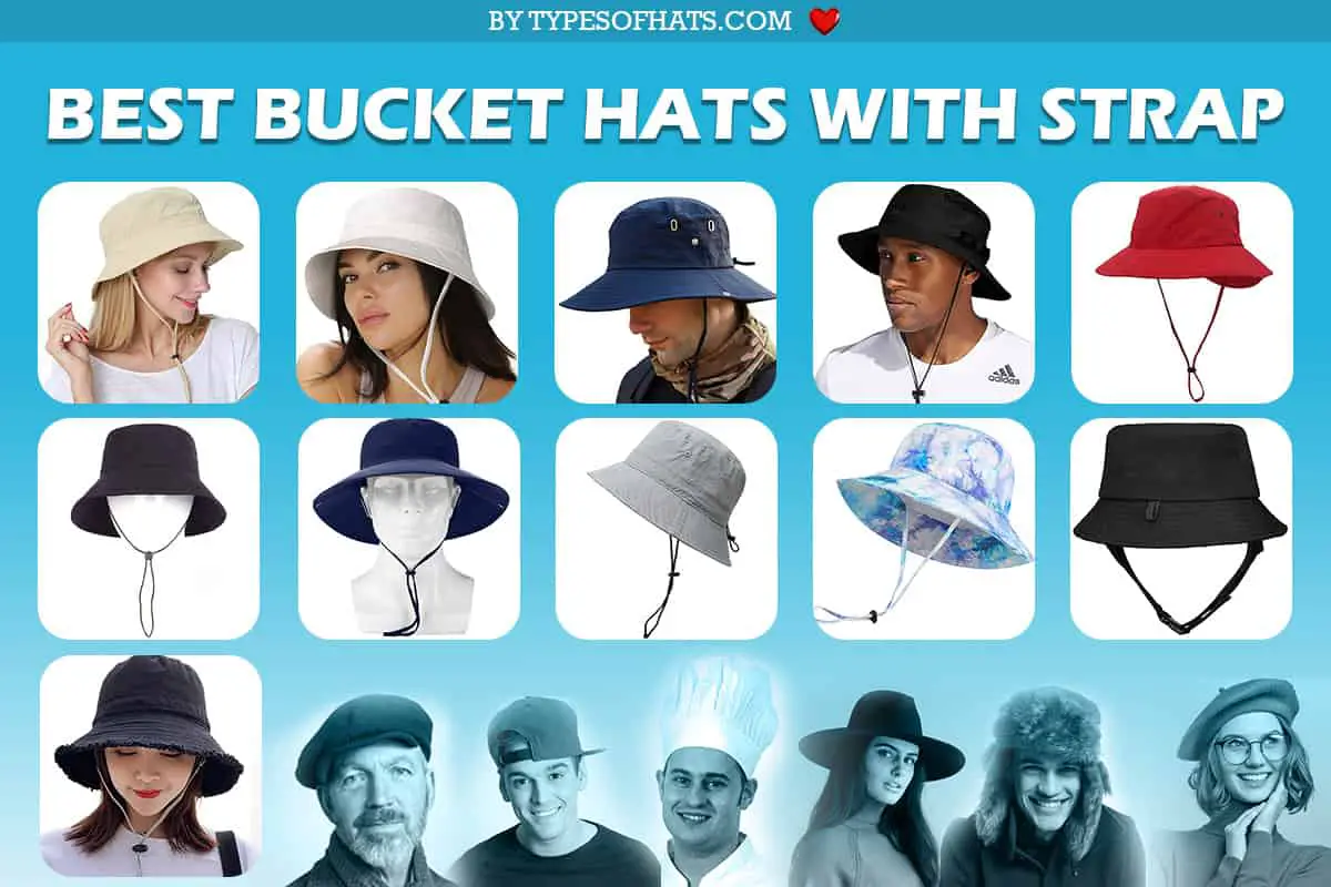 bucket hats with strap