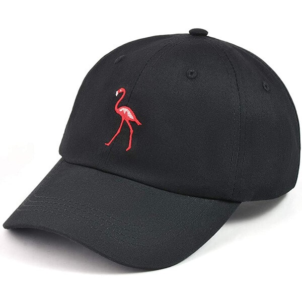 Flamingo embroidered unstructured cap