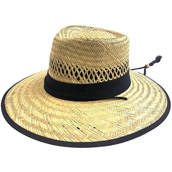 Natural straw lifeguard outback sun hat