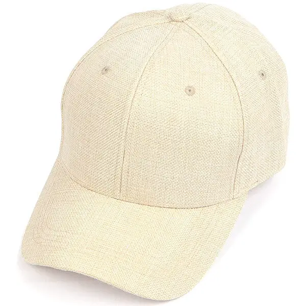 XXL faux linen baseball cap