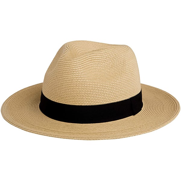 Fine braid beach straw hat