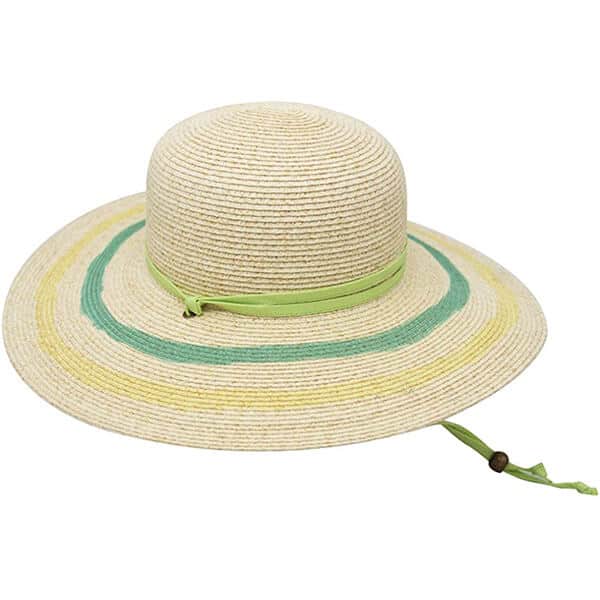Straw sun hat with a cute ribbon bow